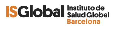 Logo Barcelona Institute for Global Health, ISGlobal Logo Barcelona Institute for Global Health, ISGlobal